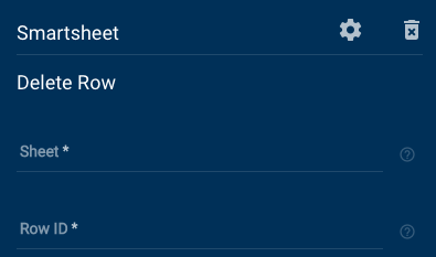 Delete Row Smartsheet